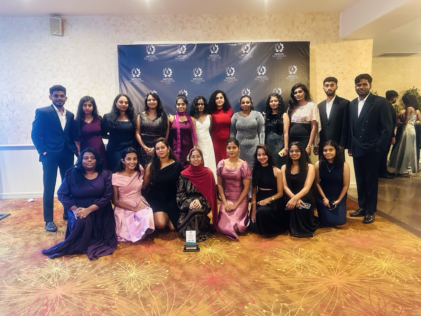 A formal gala evening with the team