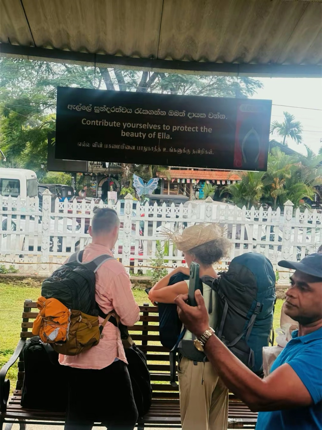 Backpackers on the road