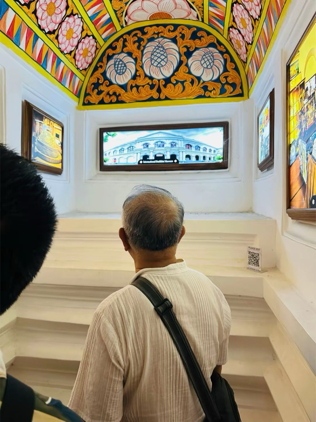 Painted temple ceiling