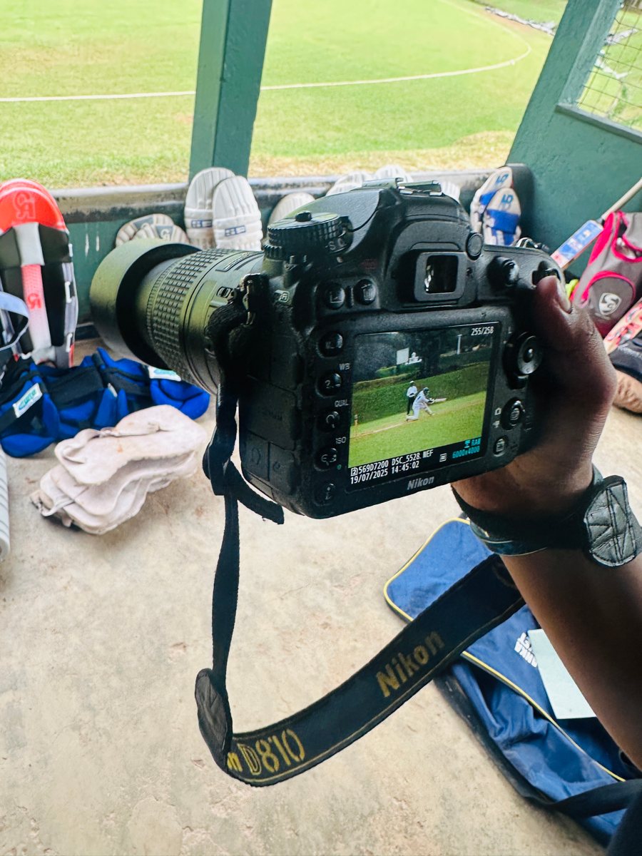 Behind the camera — Nikon D810 at a match