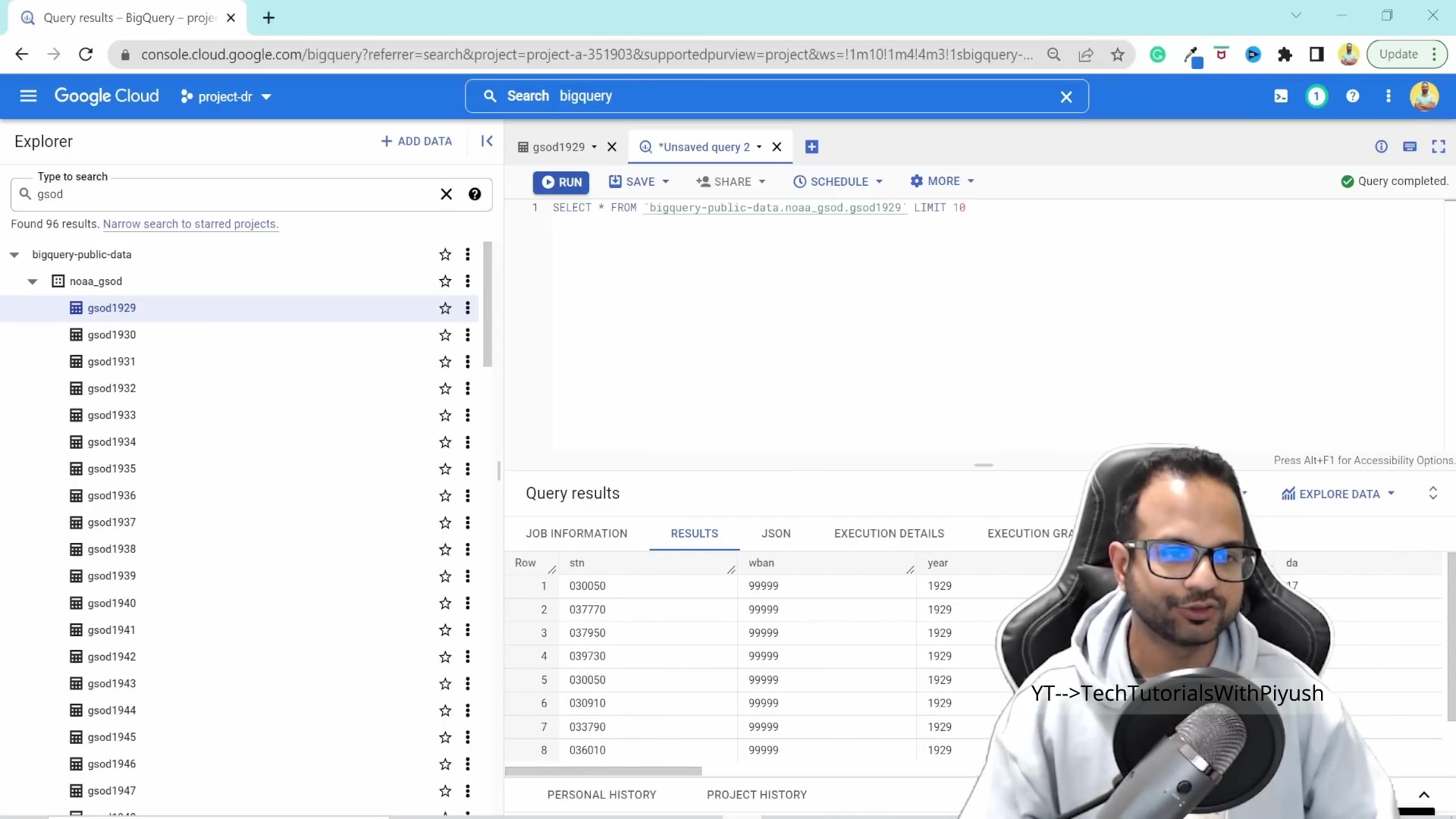 Screenshot: BigQuery for Serverless SQL Analytics