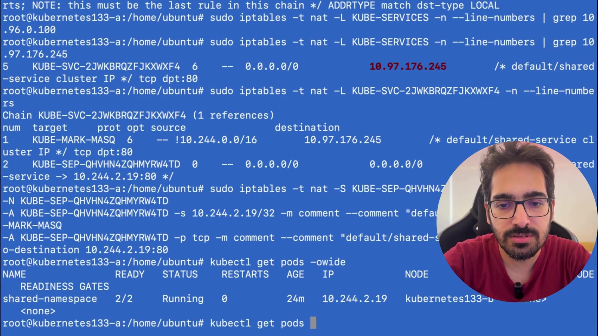 Screenshot: CoreDNS Cluster DNS Resolution